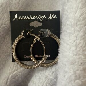 Accessorize Me Hoop Earrings Nickle and Lead Free Pierced Earrings NWT